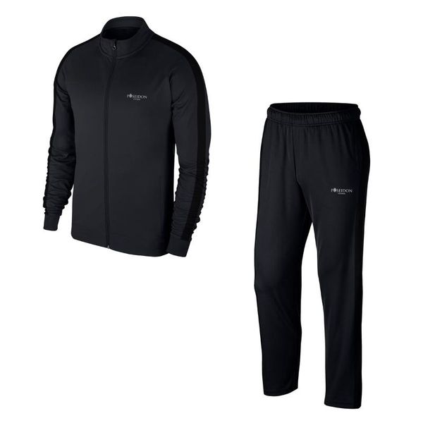 

men's tracksuits black interlock fabric tracksuit set s-3xl, Gray