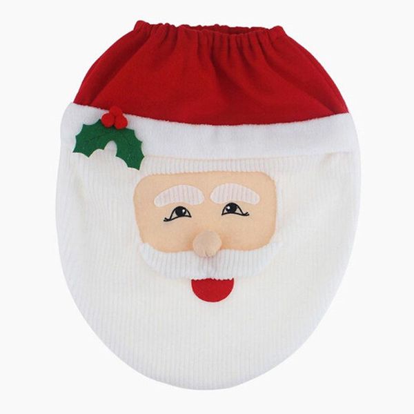 

christmas decorations toilet seat cover snowman santa claus lid decor elf year xmas bathroom ornaments covers