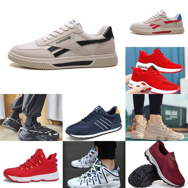 

vpup 2021 men women running shoes platform trainers beige black grey triple white 334 outdoor sports sneakers size 39-44