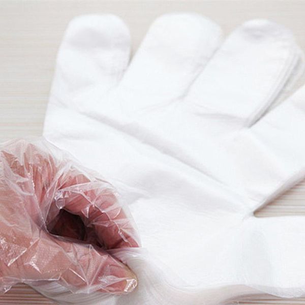 

disposable gloves 50/100pcs transparent plastic glouse kitchen accessory utensils for household cleaning ware