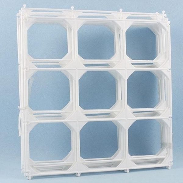 

party decoration 20 pcs balloon wall grid latex molding accessories plastic 9 hole mesh fence for birthday wedding