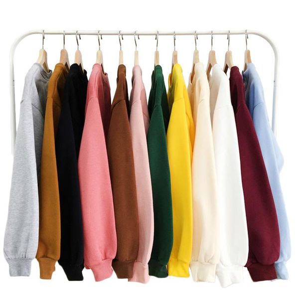 

women's hoodies & sweatshirts long sleeve hooded sweatshirt, sleeve, loose, winter series, Black