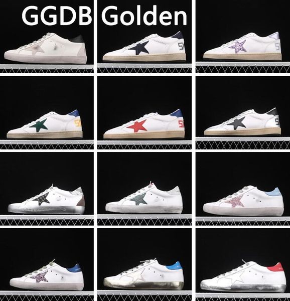 

2021 fashion super star ggdb golden goose men women casual shoes sneakers mens womens sneaker basket shoe sequin classic white do-old dirty, Black