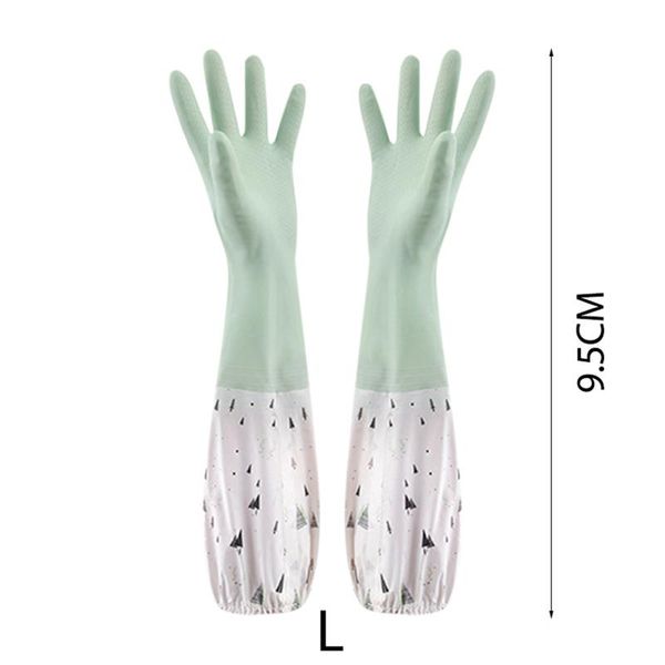 

disposable gloves kitchen accessories plush thickened cleaning housework dishwashing rubber laundry household tools