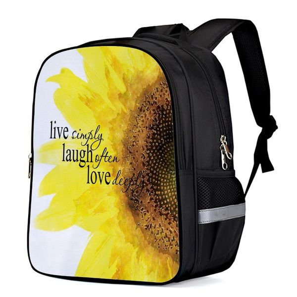 

backpack sunflower schoolbag children school boy girl kindergarten