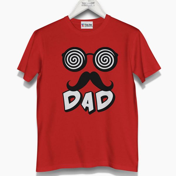 

men's crazy moustache dad t-shirt (brand new), White;black