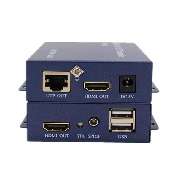 

audio cables & connectors 100m usb kvm extender support lossless no latency extensor over single cat5e cat6 cable extension by utp rj45