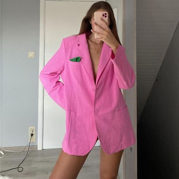 

sisterlinda casual turn down collar coats for women jacket office lady clothing long sleeve pocket coat slim female mujer women's jack, Black;brown