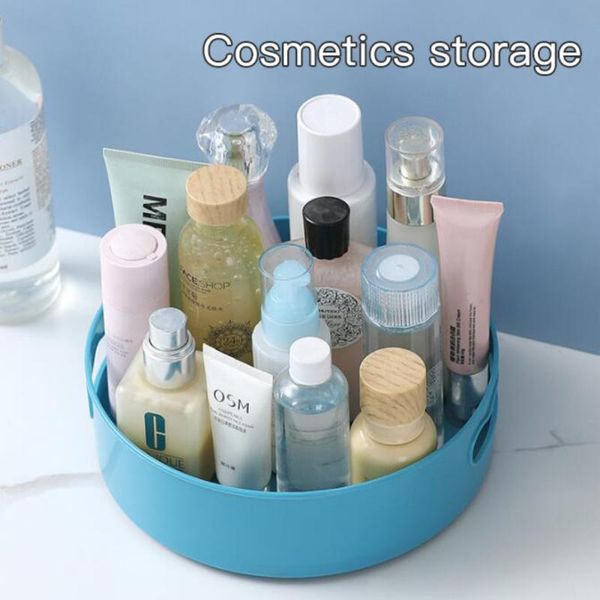 

storage baskets 360-degree rotating multi-function tray kitchen container non-slip seasoning box for cosmetics fruits