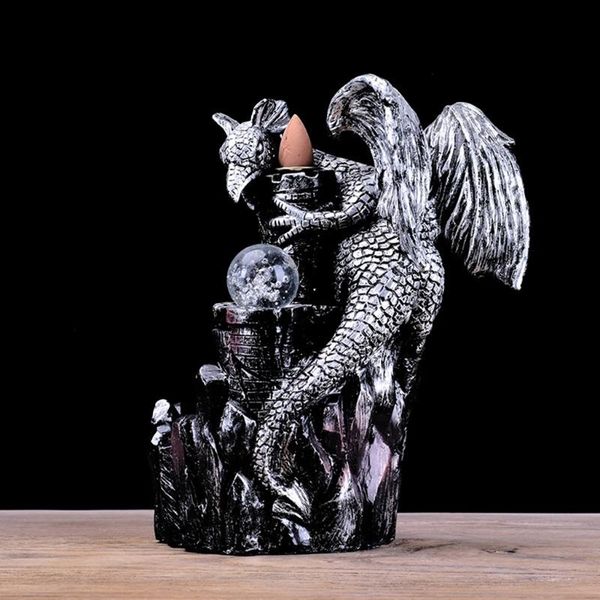 

resin backflow incense burner holder waterfall without cone fragrance lamps