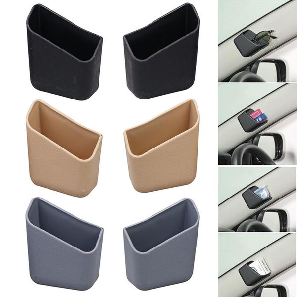 

car organizer 2pcs universal auto accessories glasses storage box holder 3 colors styling