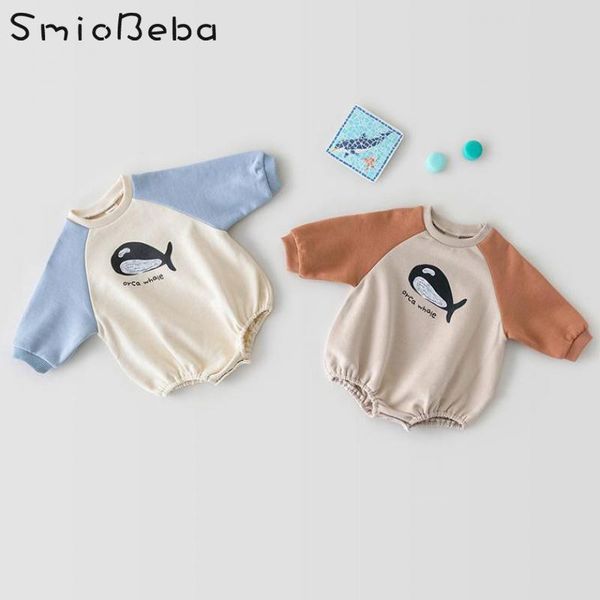 

jumpsuits korean version of 0-2 year old bodysuit for boys and girls pure cotton rompers kids kombinezon dziecko infantil toddler costume, Blue