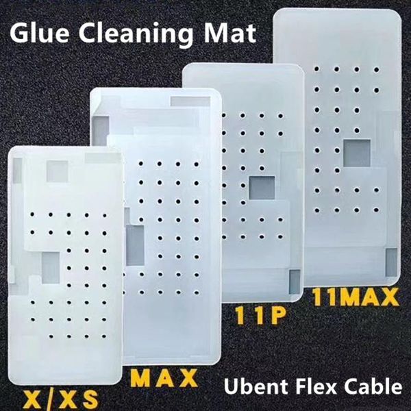 

cell phone repairing tools lcd digitizer display screen glue remove rubber mat use for x xs max xr 11 11pro oca cleaning unbent flex cable