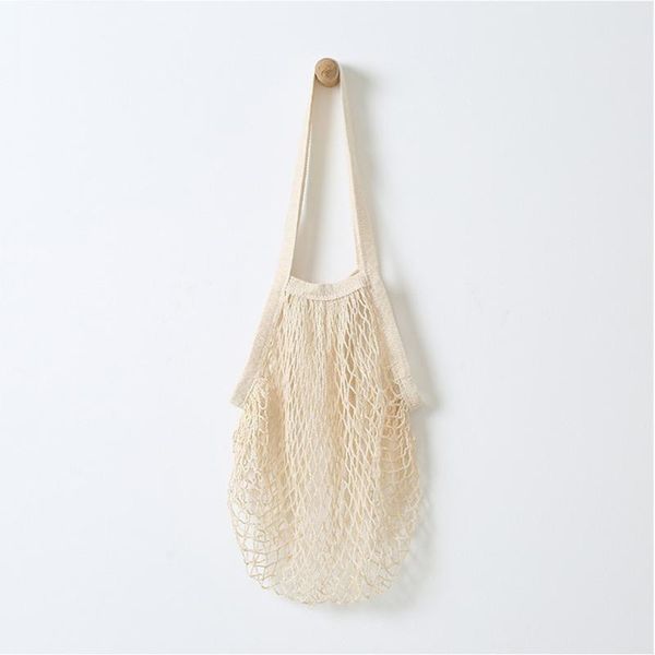 

hanging baskets fashion summer fishnet shopping bags shopper tote mesh net woven cotton shoulder bag beach