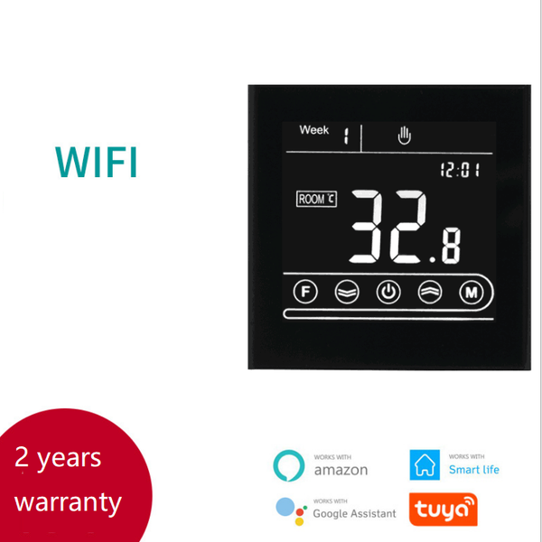 

smart home control alexa tuya life full touch room wifi temperature controller