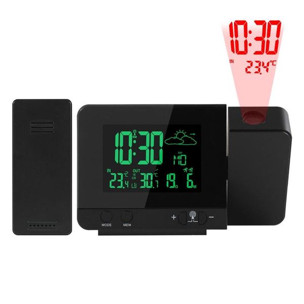 

other clocks & accessories projector alarm clock backlight usb led color display weather digital snooze hours projection