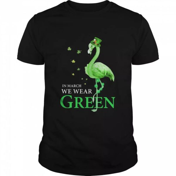

in march we wear grean crane t-shirt, White;black