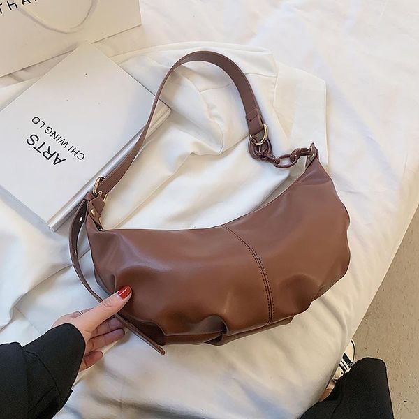 

evening bags high-quality messenger ladies bag 2021 korean style shoulder large-capacity fashion half-moon underarm