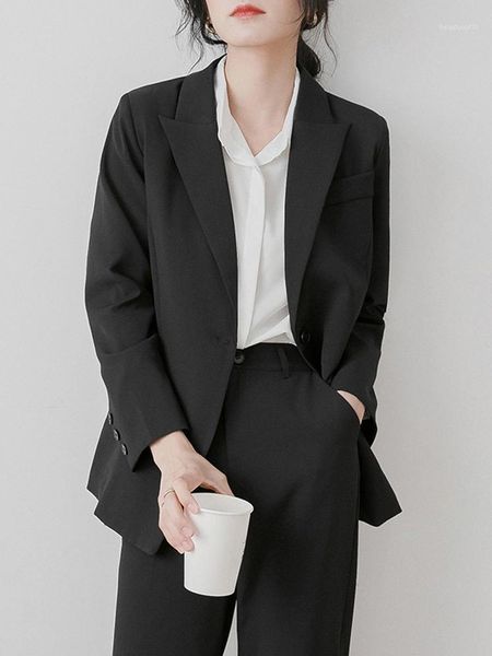 

ladies black fashion blazer jacket fashionable chic elegant coat women's suits & blazers, White;black