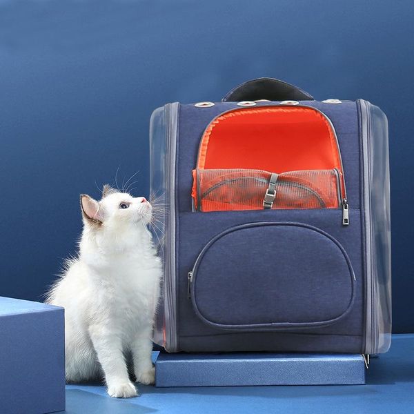 

dog backpack carrier pet bag cat go out portable double shoulder space ventilation car seat covers