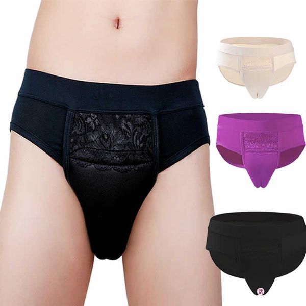 

women's panties control panty gaff padded transgender crossdresser shemale cameltoe, Black;pink
