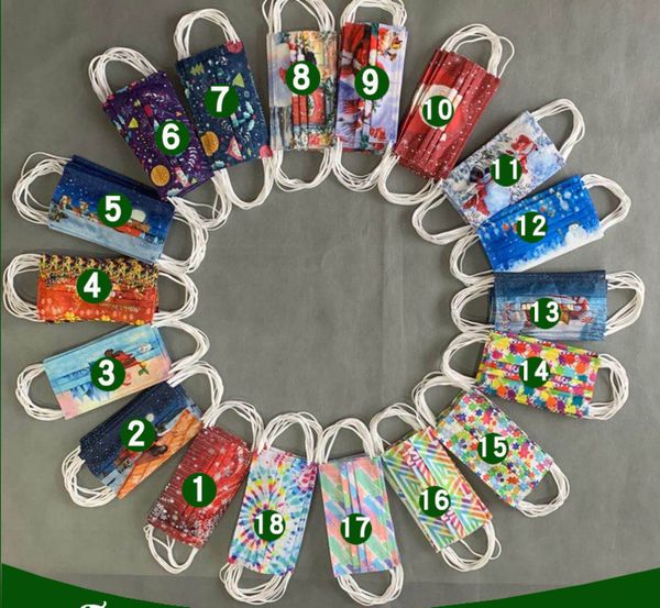 

disposable mask net red fashion three layer melt blown non woven fabric 50 pack