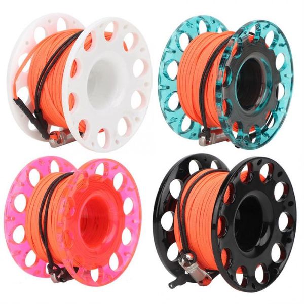 

30m diving spool reel high strength plastic corrosion resistant finger ultralight water sports tools accessories