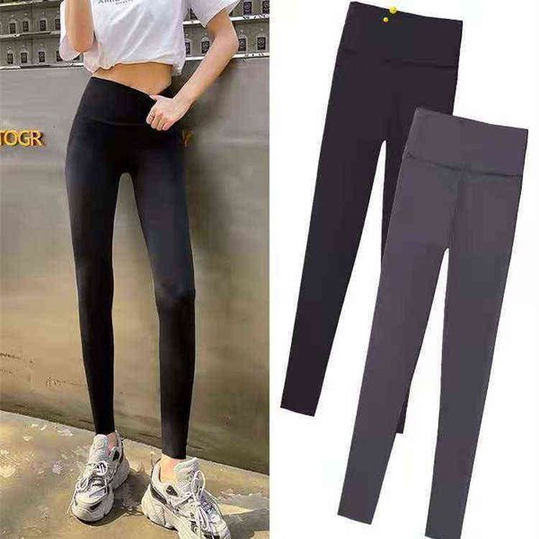 

women's leggings legging wear spring autumn summer black belly and hip lifting thin leg elastic yoga pants