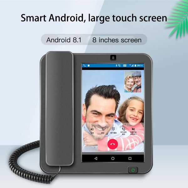 

smart home control kaer 4g wireless 8 inches big screen phone android 8.1 internation language and apps remote