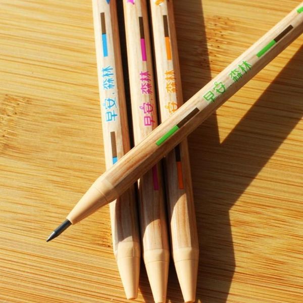 

ballpoint pens 2.0mm mechanical wooden pencil with 2b refill sharpener lead automatic add refills por mayor la h7z1, Blue;orange