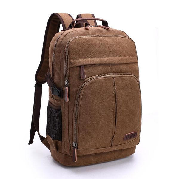 

backpack fashion large capacity travel lapbag men's vintage canvas school bags