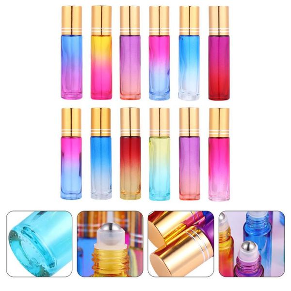 

storage bottles & jars 20pcs 10 roll-on cosmetic sample vials roller glass container