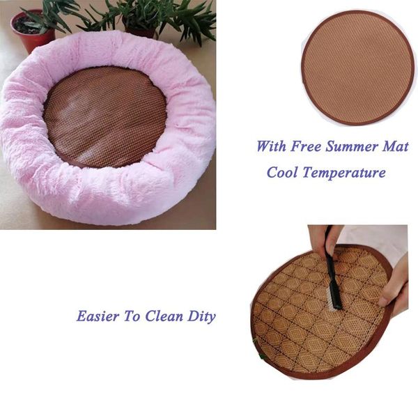 

cat beds & furniture dog bed with summer cool mat pet small large house cage