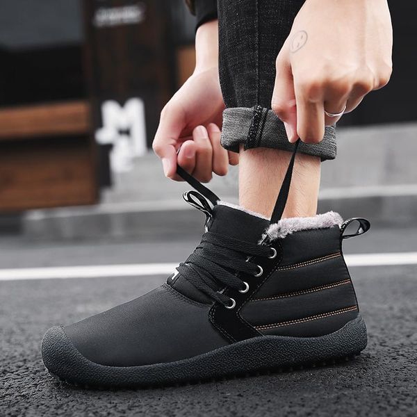 

boots leisure western hombre cuero men for mens work dress de 2021 sports botas spring coturno sneaker informales casual sapato, Black