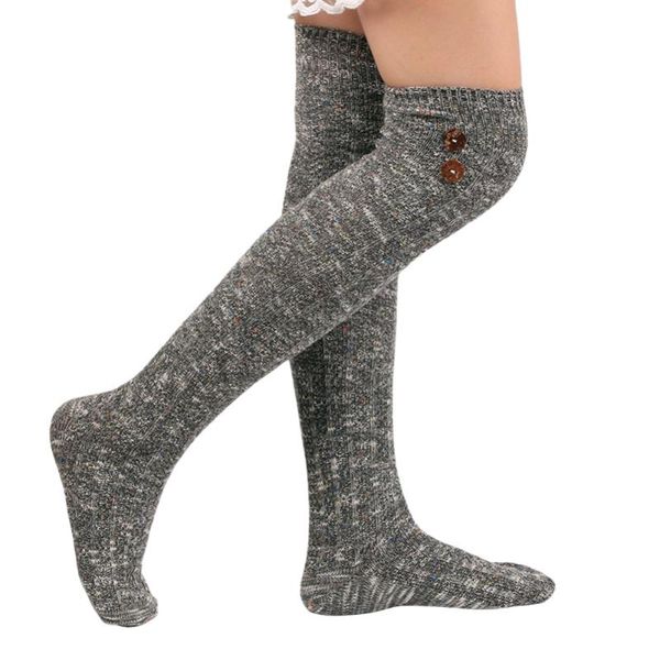 

socks & hosiery autumn over-knee women's female extra-long cotton knitted warmth thick boots, Black;white