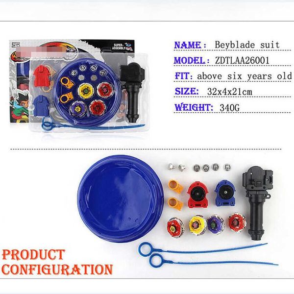 Scatola originale Beyblade Burst in vendita Metal Fusion 4D con Launcher e arena Trottola Set Giocattoli da gioco per bambini Nuovo X0528