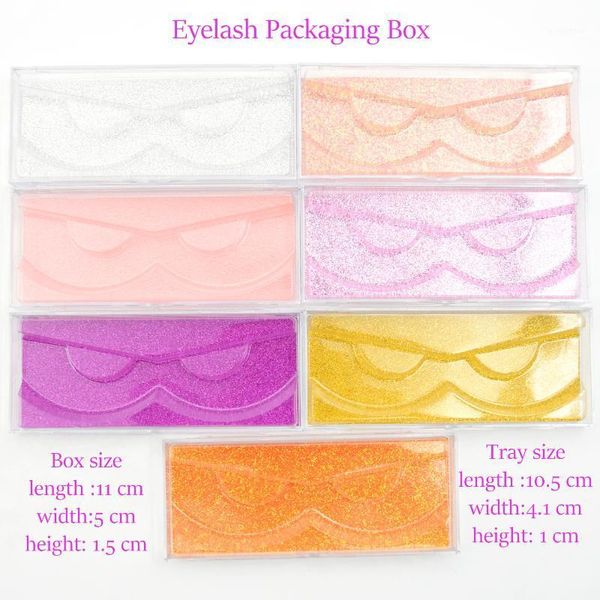 

viso10/20/30 pieces lash boxes packaging makeup lashes false eyelashes glitter cases wholesale 3d mink bulk1