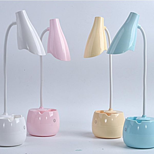 

table lamps storage desk lamp touch light sound control hose study reading usb charging dimmable student dormitory eye protection