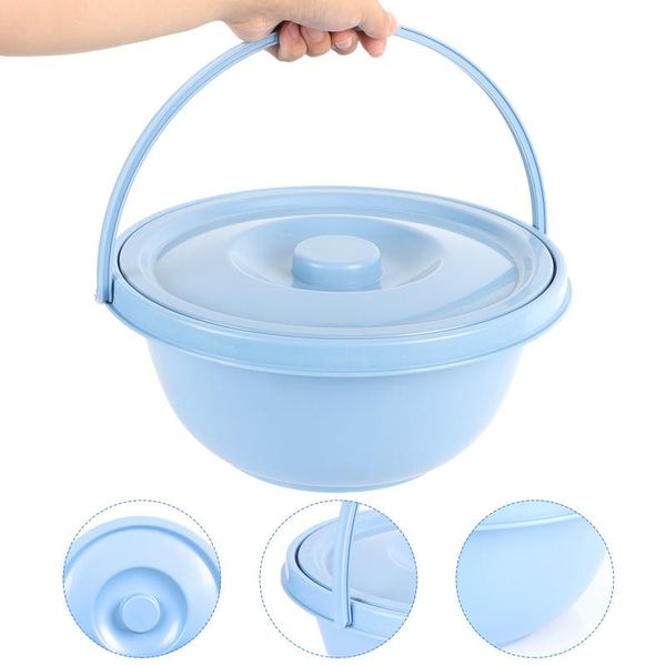 

toilet paper holders 1pc elder people chamber pot home spittoon with lid handle household