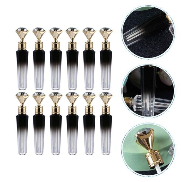 

storage bottles & jars 12pcs mini lip gloss empty tubes sample containers