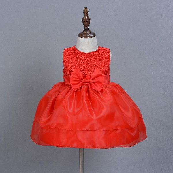 

girl's dresses elegant girl dress girls 2021 summer fashion princess birthday formal for pageant party kid child infant vestidos, Red;yellow