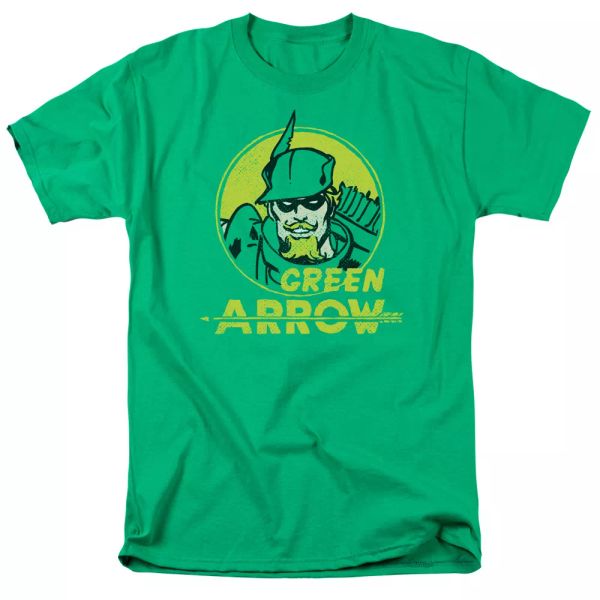 

Green Arrow Archer Circle T-Shirt DC Comics Sizes S-3X NEW, White;black