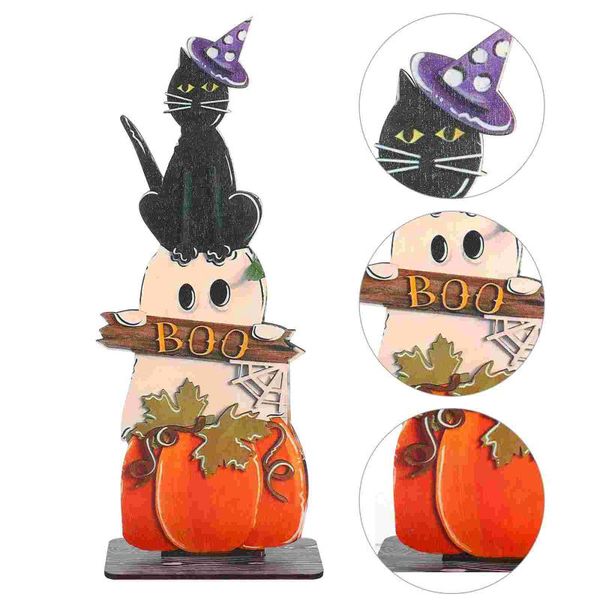 

christmas decorations 1pc wooden pumpkin cat decor door welcome adornment pendant