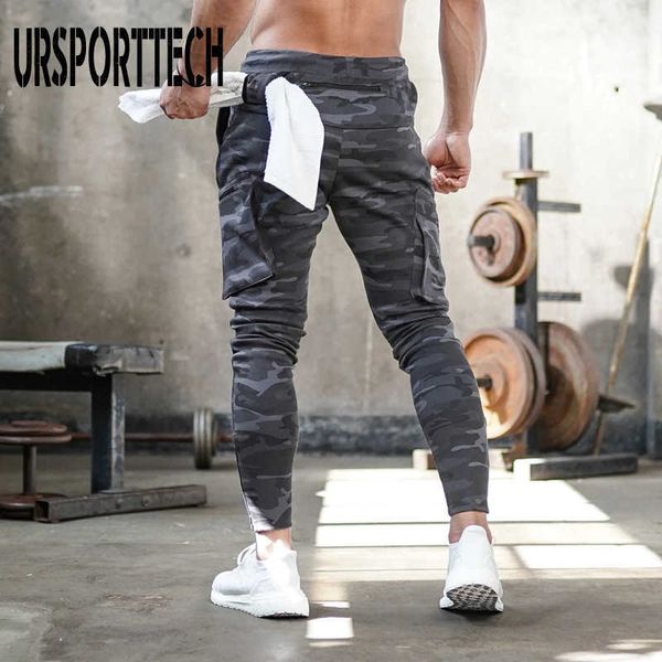 

pants men streetwear joggers pencil pantalones elasticity cargo pants men trousers casual elastic waist running pants men 210528, Black
