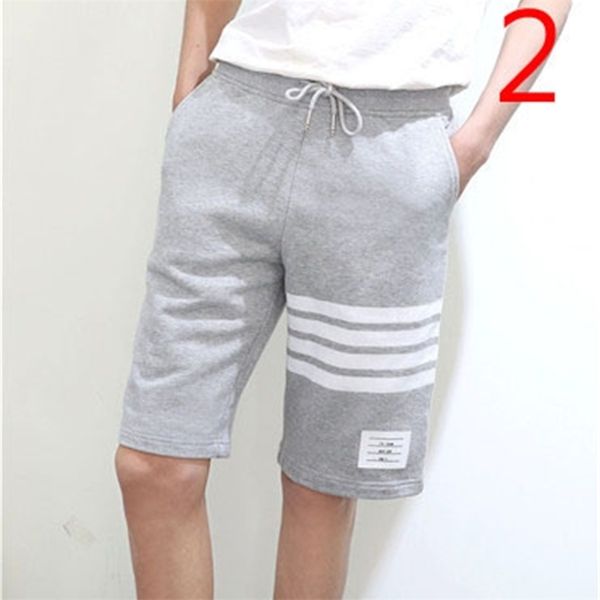 

men's solid color casual pants korean beach trend five summer 210420, White;black