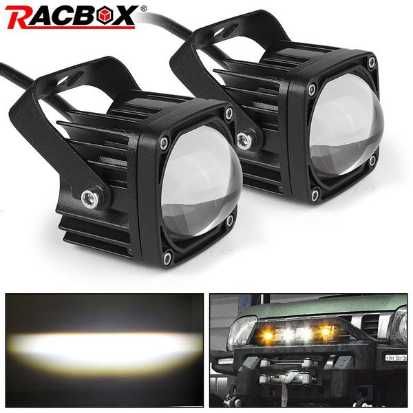 

working light mini led driving lamp 8d work pods wide beam with len 6000k 12v 24v for motorcycle auto boat atv utv offroad