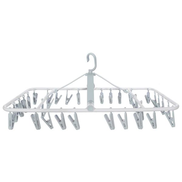 

hangers & racks sock drying rack with 32 clips wind-proof home clothes