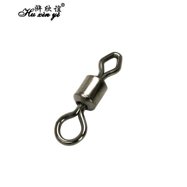 

pcs(200 100 50) size(12# to 2/0#) round and diamond eye rolling swivel fishing tackle hook connector swivels hooks