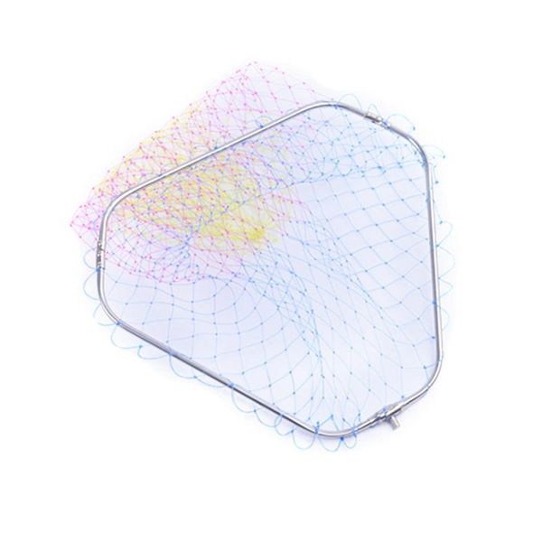 

fishing accessories 1 pc net head foldable removable nylon mesh hand landing
