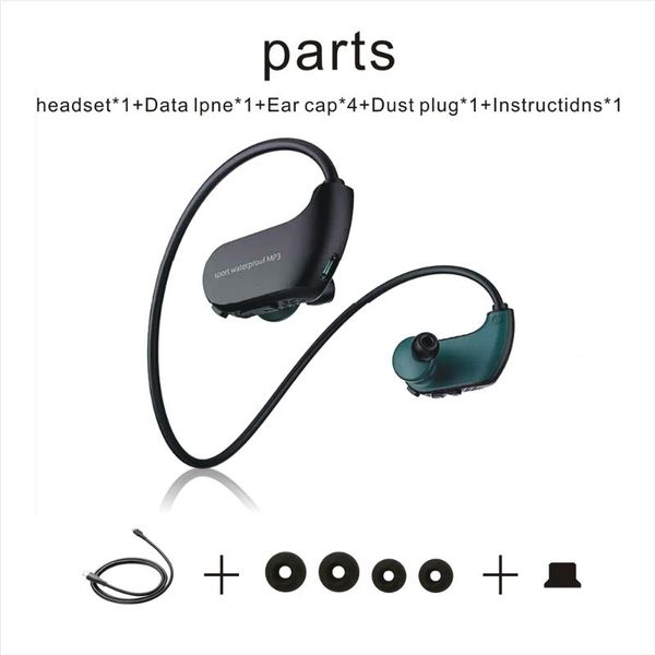 

nose clip fashion outdoor ipx8 waterproof swimming mp3 player sport headphone hifi music 4g/8g memory diving running dustproof earphones